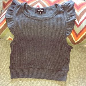 Flutter By Ribbed Crop Top